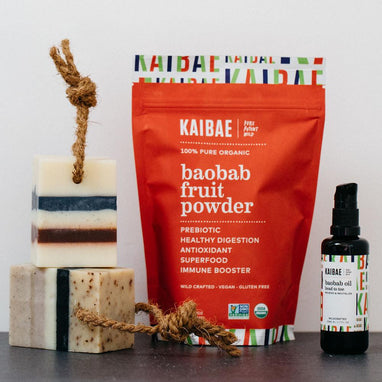 SCRUB is a Soap on a Rope with Baobab Oil