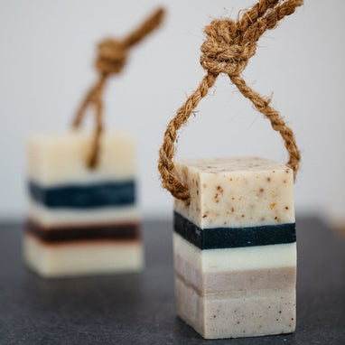 SCRUB is a Soap on a Rope with Baobab Oil