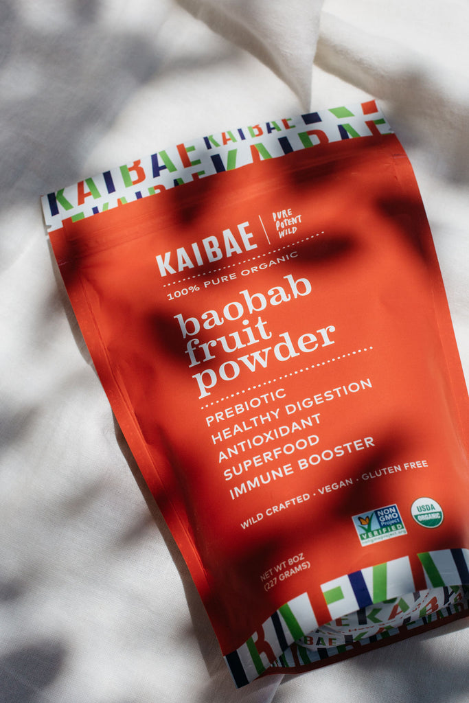KAIBAE microbiome wellness powered by baobab for a healthy gut, glowing skin and immunity